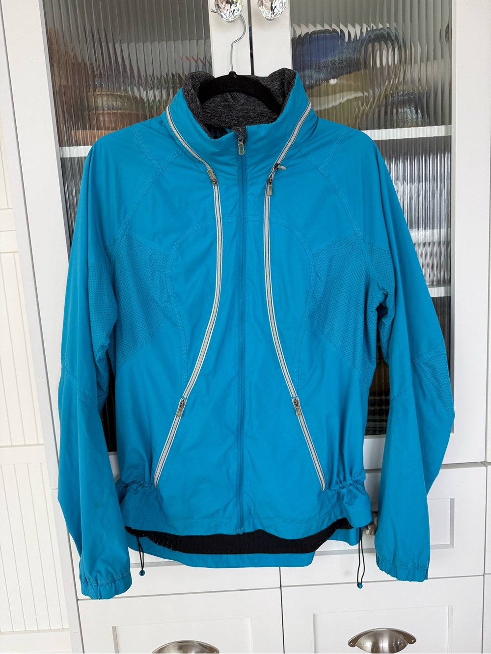lululemon athletica Blue Hooded Lightweight Jacket